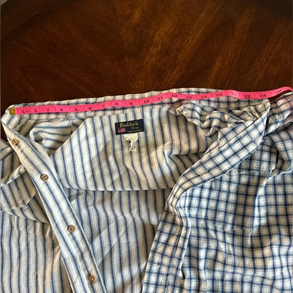 Ruddock VNTG Western Shirt Button Down-100% Cotton w/ Extra Long Tail-Made USA - Picture 7 of 8